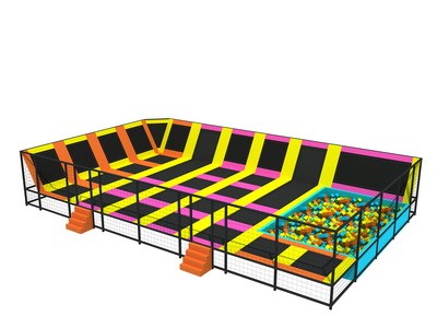Usado trampolines para la venta profesional gimnástico grande parque de trampolín interior KP-160816